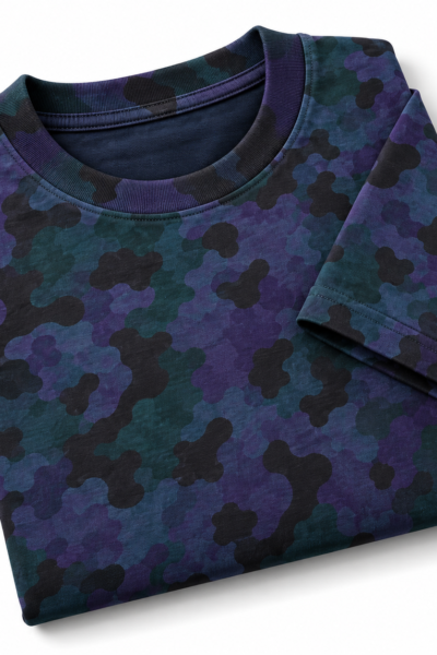 Leaf Camo Acid Washed Oversized T Shirt Unisex Wear Kalavaasi 2