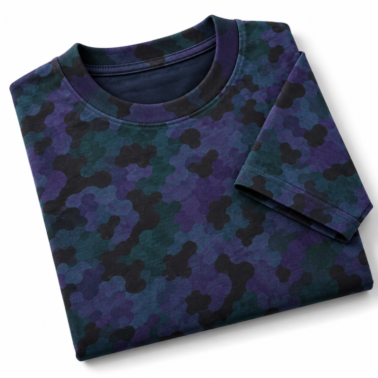 Leaf Camo Acid Washed Oversized T Shirt Unisex Wear Kalavaasi 2