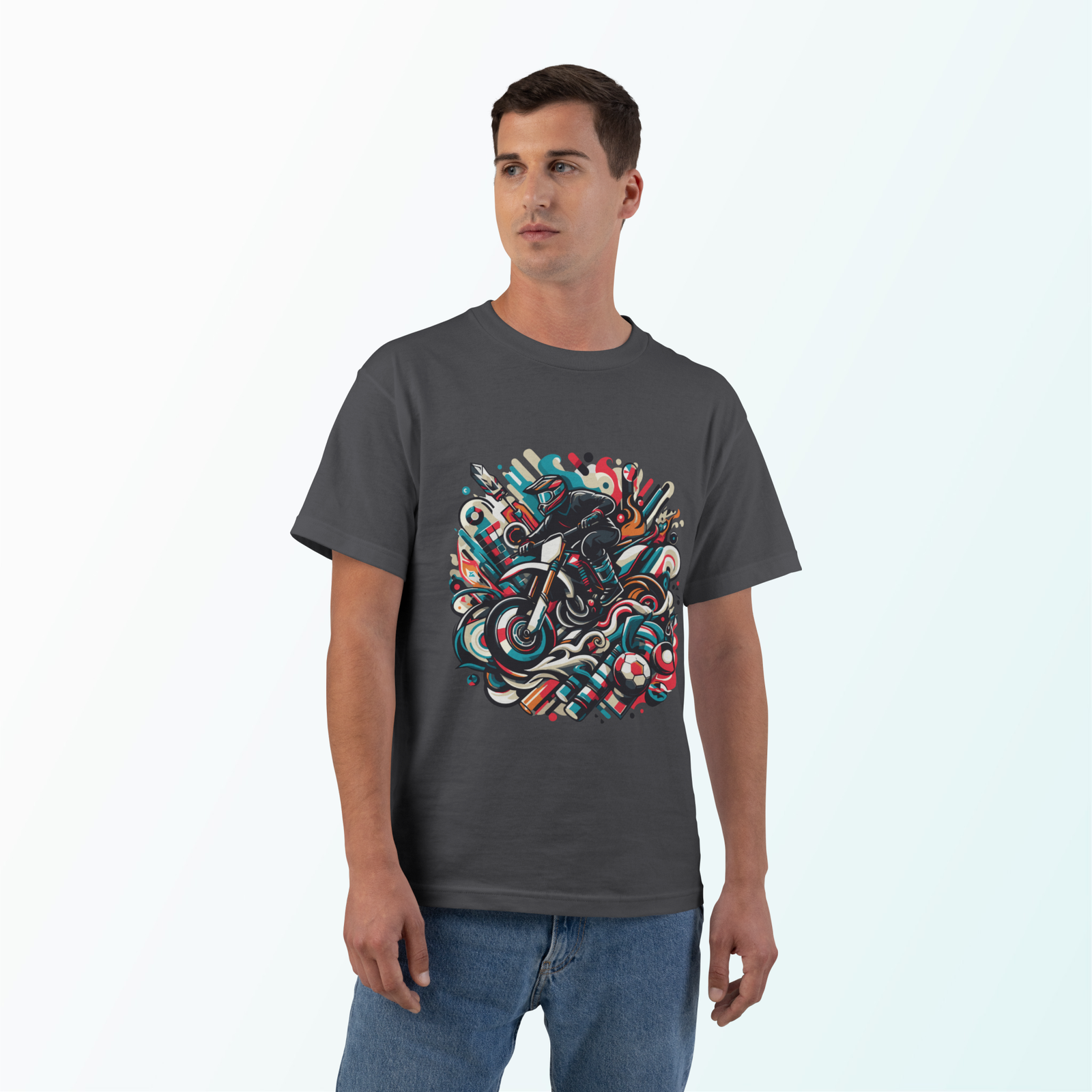 Life is Race Crew Neck Regular T-Shirt | 100% Cotton 180 GSM | Kalavaasi