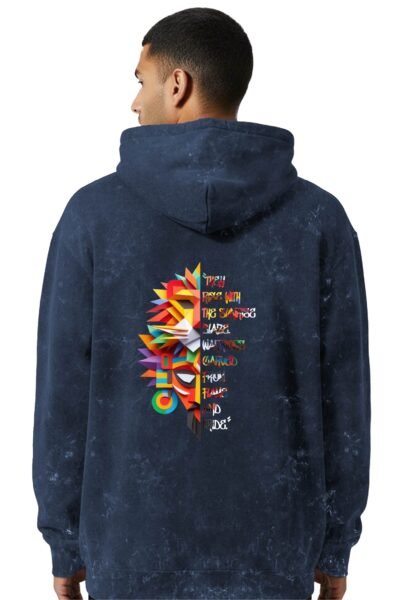 Lion Tribes Acid Wash Hoodie | 300 GSM Premium Cotton Unisex Streetwear | Kalavaasi