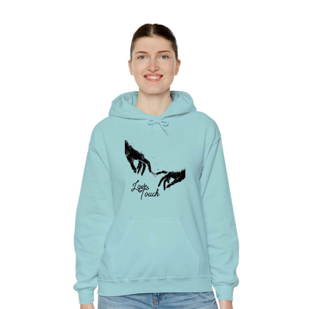 Love Touch Mint Unisex Hoddies Girl 2 Front