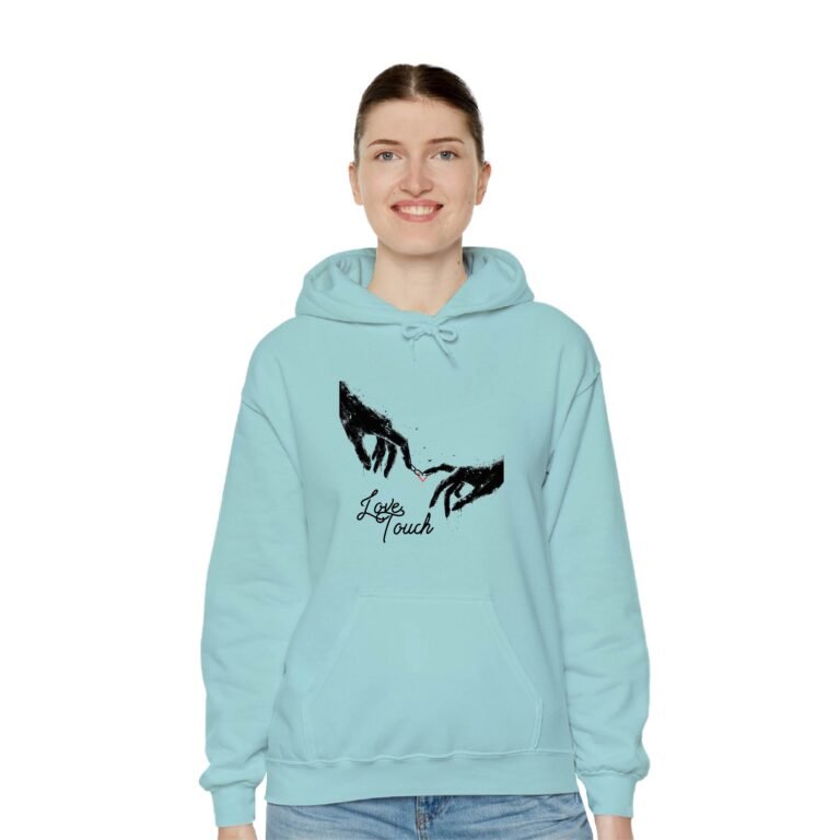 Love Touch Mint Unisex Hoddies Girl 2 Front
