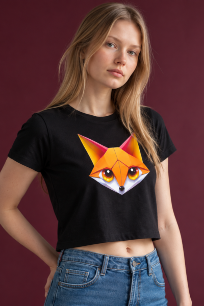 Maroon Studio Portrait with Fox Graphic