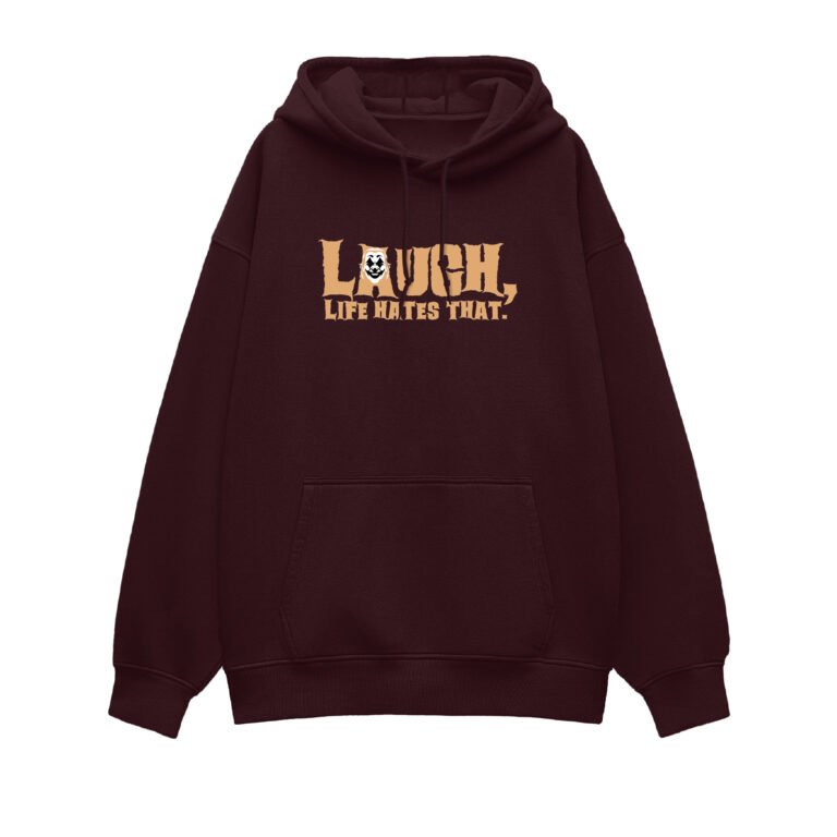 Maroon Unisex Over Hoddies UH32 Front