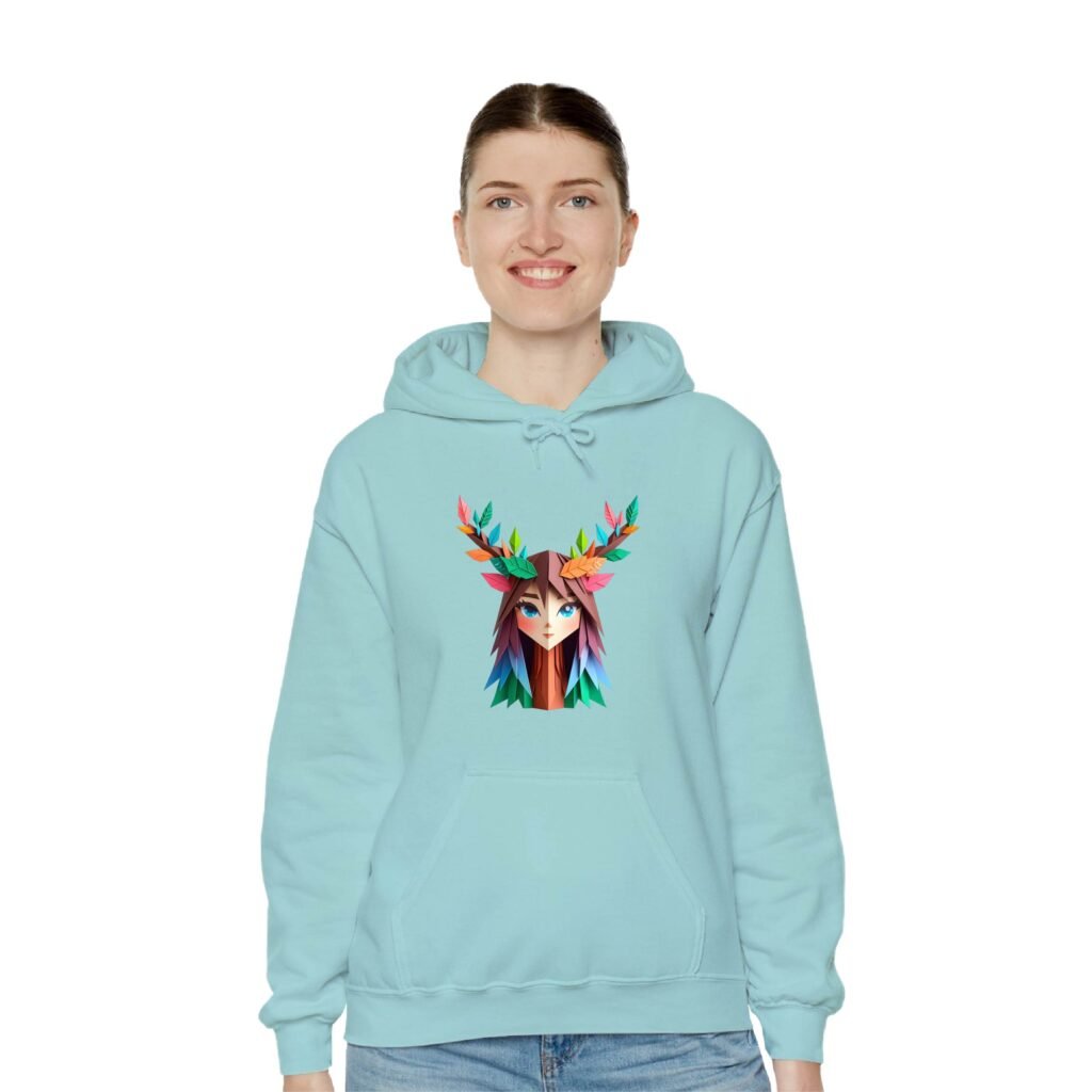 Nature Beauty Mint Unisex Hoddies Girl 2 Front