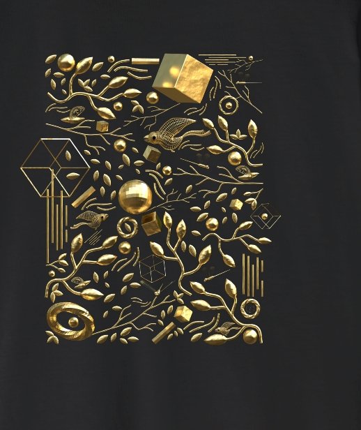 Nature Gold Sinker Oversized T Shirt Unisex Wear Kalavaasi 2