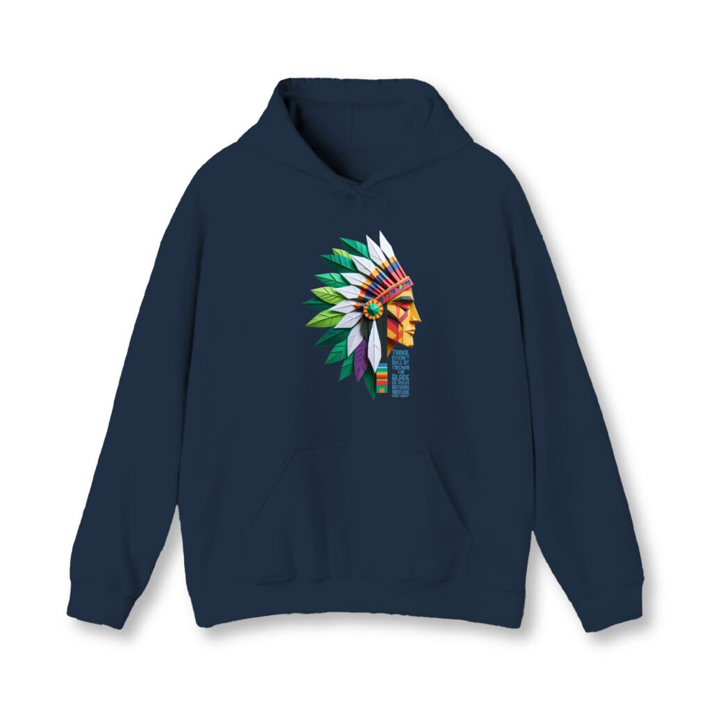 Nature King NavyBlue Unisex Hoodie UH24 Front