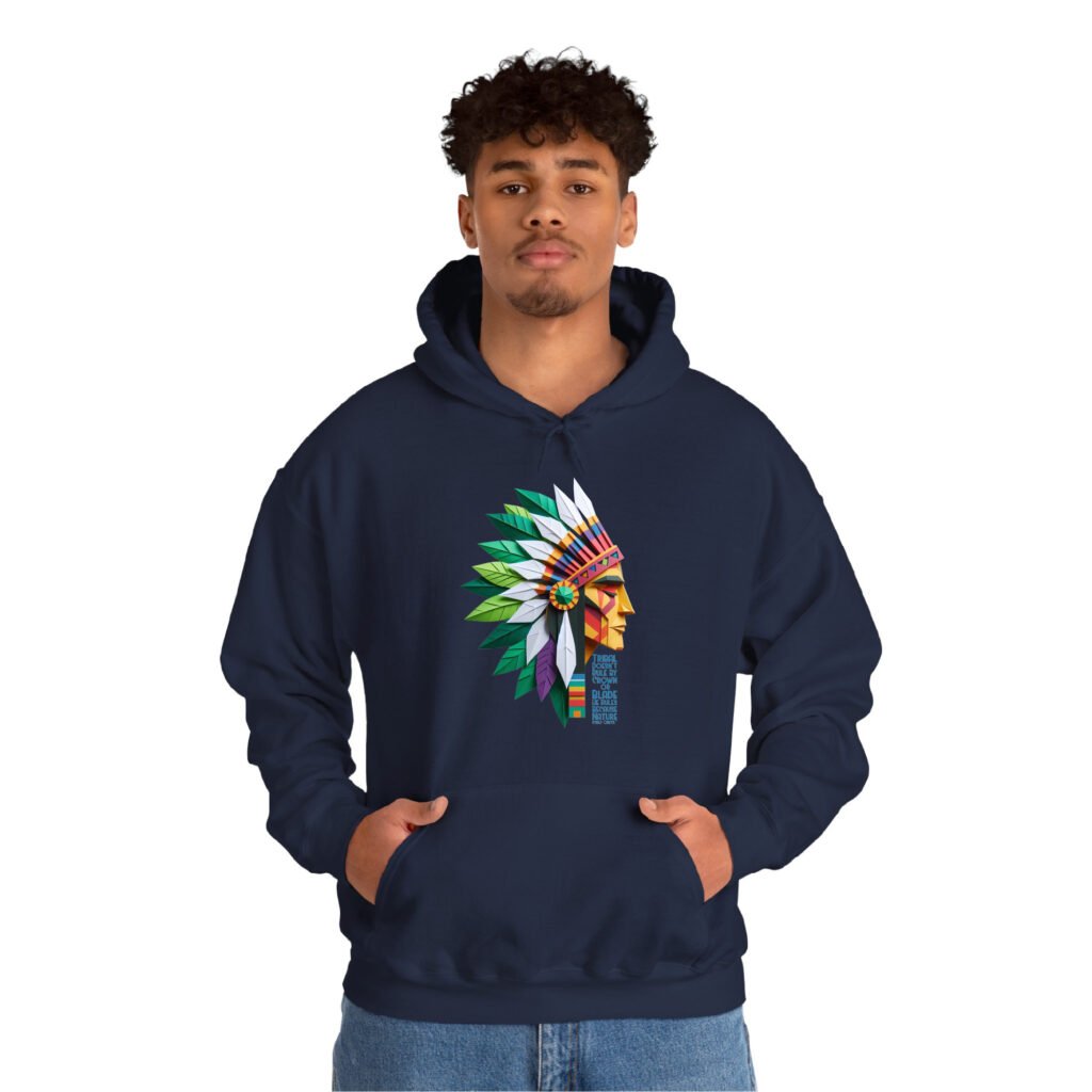 Nature King NavyBlue Unisex Hoodie UH24 Male 1 Front