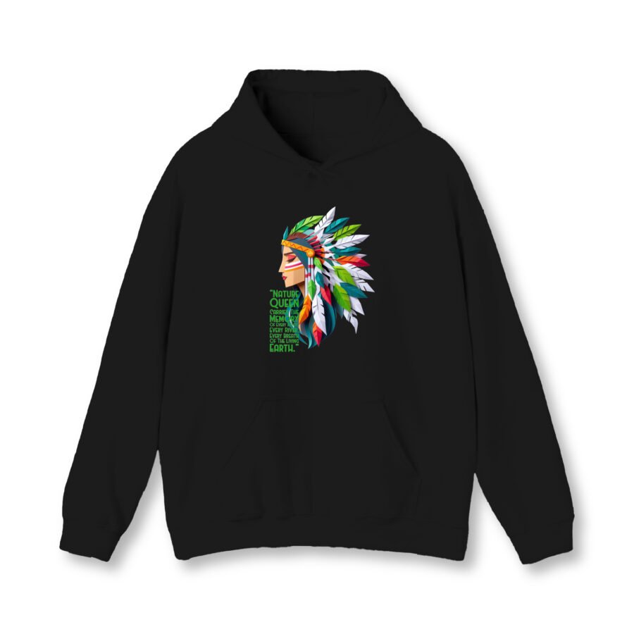 Nature Queen Oversized Hoodie | 400 GSM Premium Unisex Heavyweight Streetwear | Kalavaasi