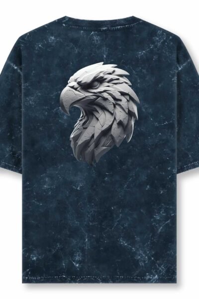 Navy Blue acid wash Uni Reg T Back 2
