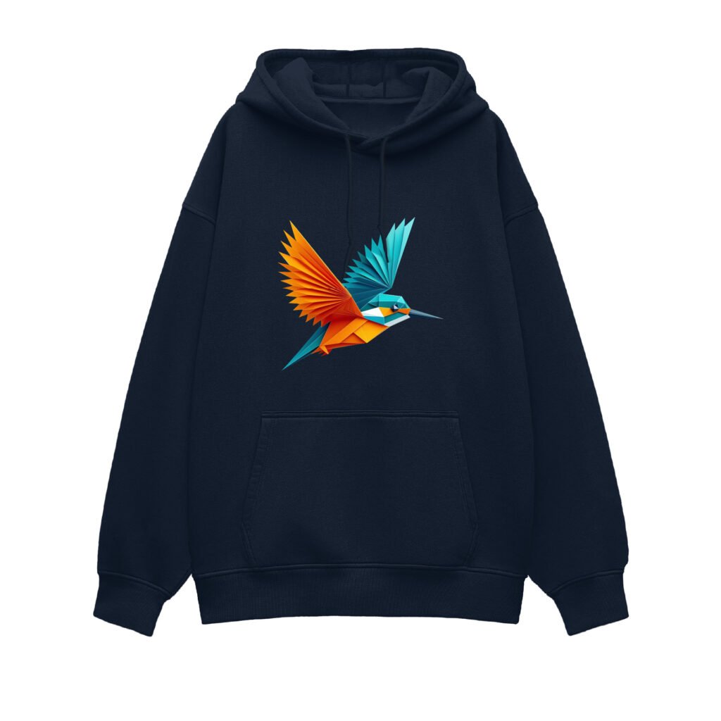 NavyBlue Unisex Over Hoddies UH32 Front 1