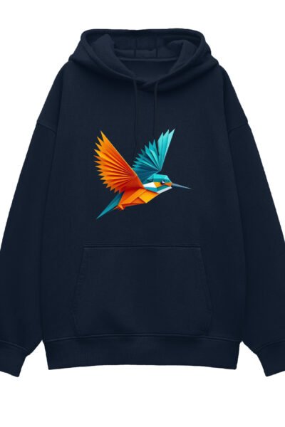 NavyBlue Unisex Over Hoddies UH32 Front 1