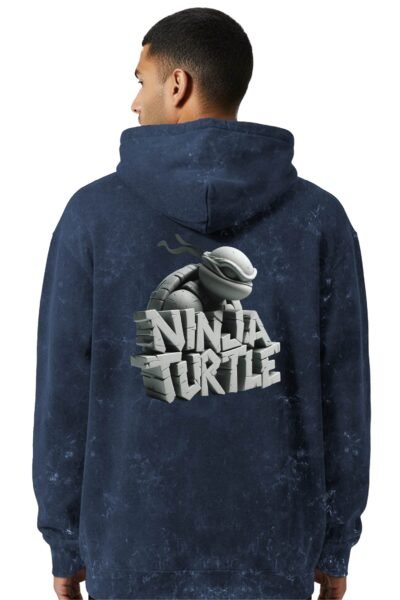 Ninja Turtle Acid Wash Hoodie | 300 GSM Premium Cotton Unisex Streetwear | Kalavaasi