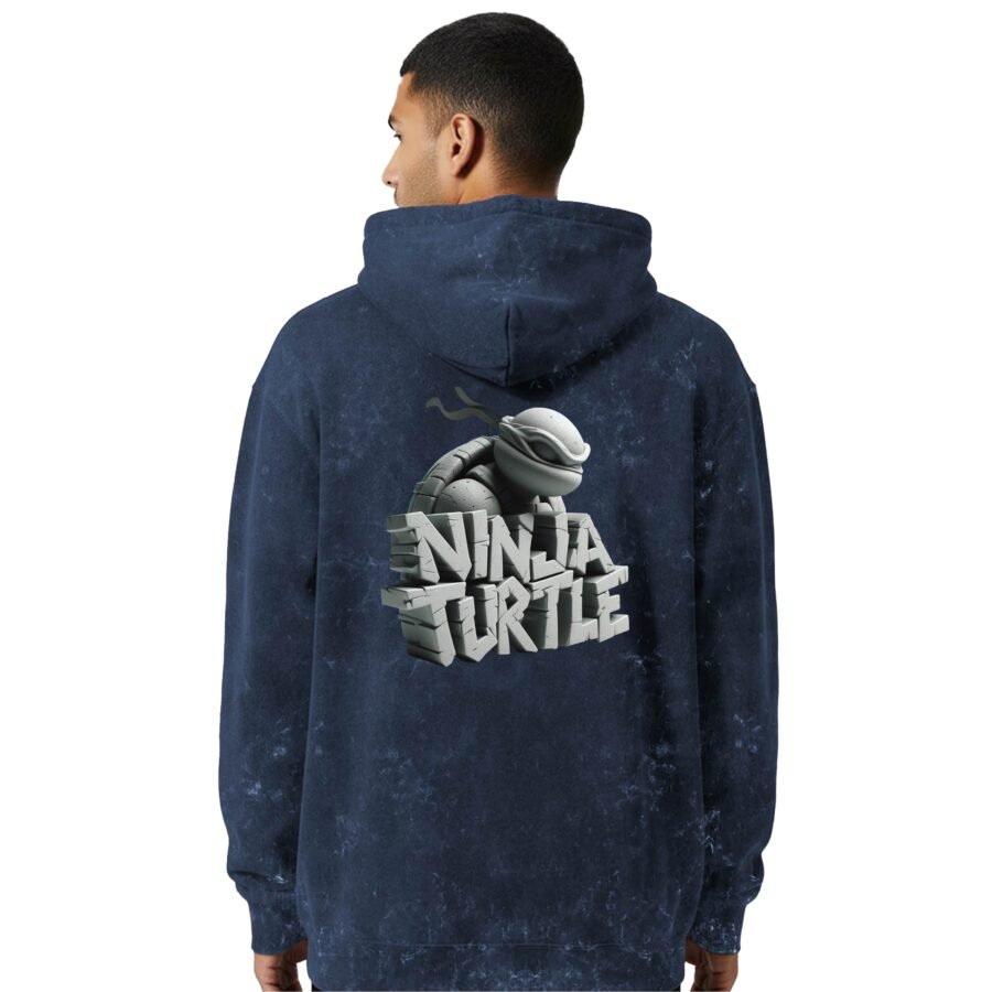 Ninja Turtle Acid Wash Hoodie | 300 GSM Premium Cotton Unisex Streetwear | Kalavaasi