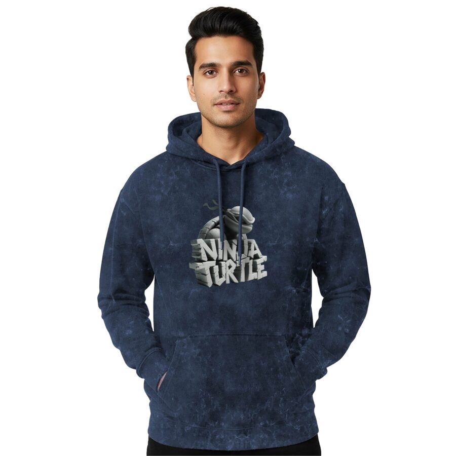 Ninja Turtle Acid Wash Hoodie | 300 GSM Premium Cotton Unisex Streetwear | Kalavaasi