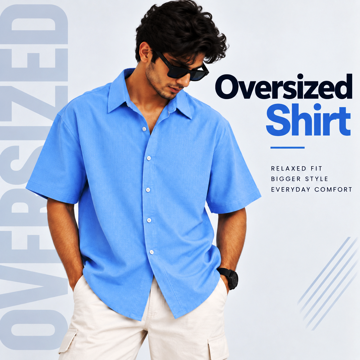 Oversized Shirt Fashion Campaign