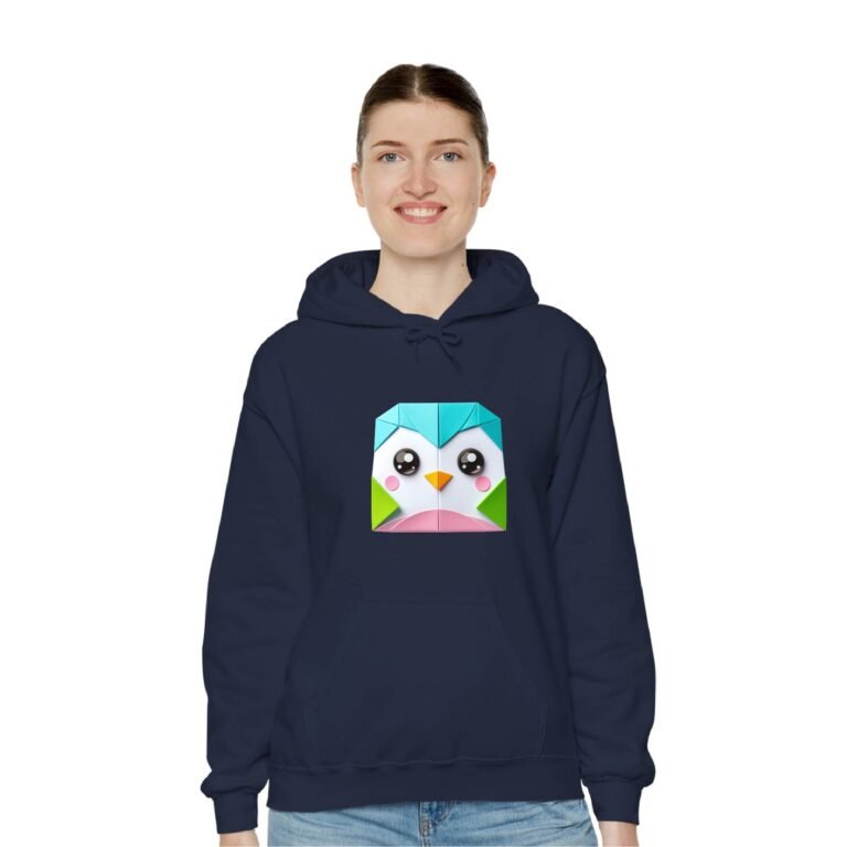 Owl NavyBlue Unisex Hoodie UH24 FeMale 2 Front