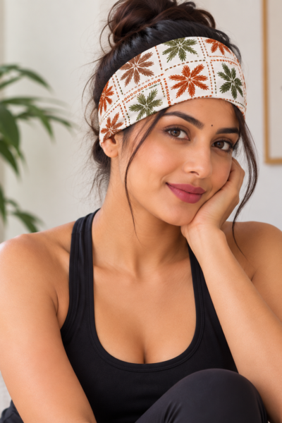Palm Print Headband Portrait