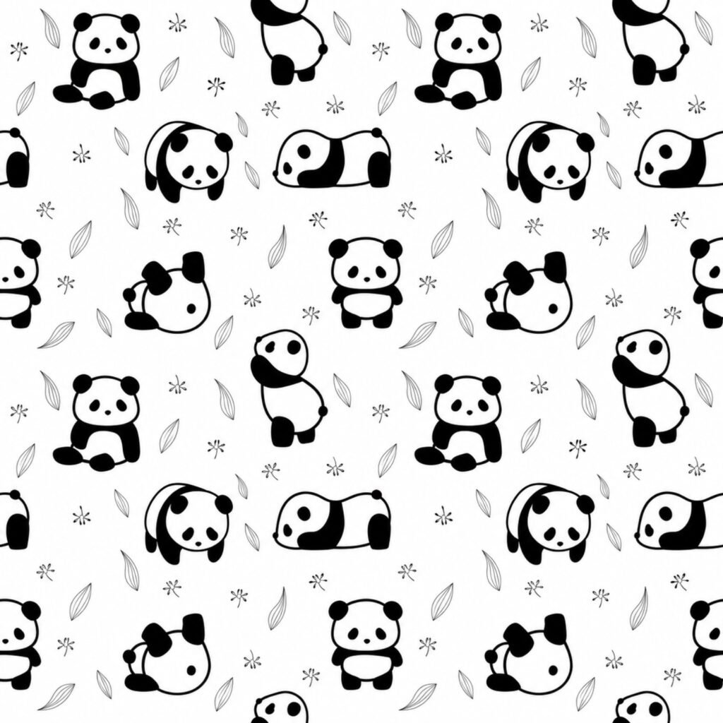 Panda Pattern Large Tote Bag – UT20 Kalavaasi 1 1