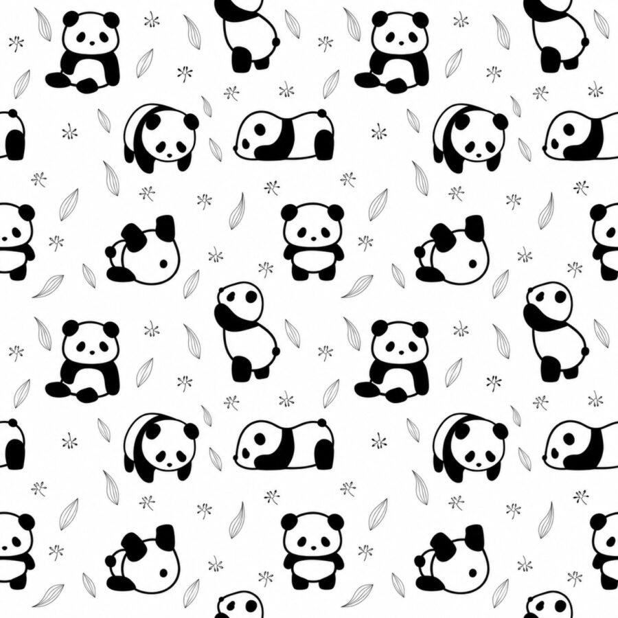 Panda Pattern Large Tote Bag – UT20 | Kalavaasi