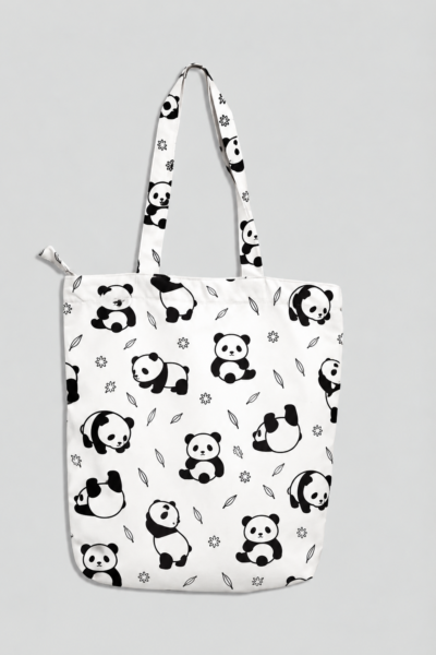 Panda Pattern Large Tote Bag – UT20 Kalavaasi 3 1