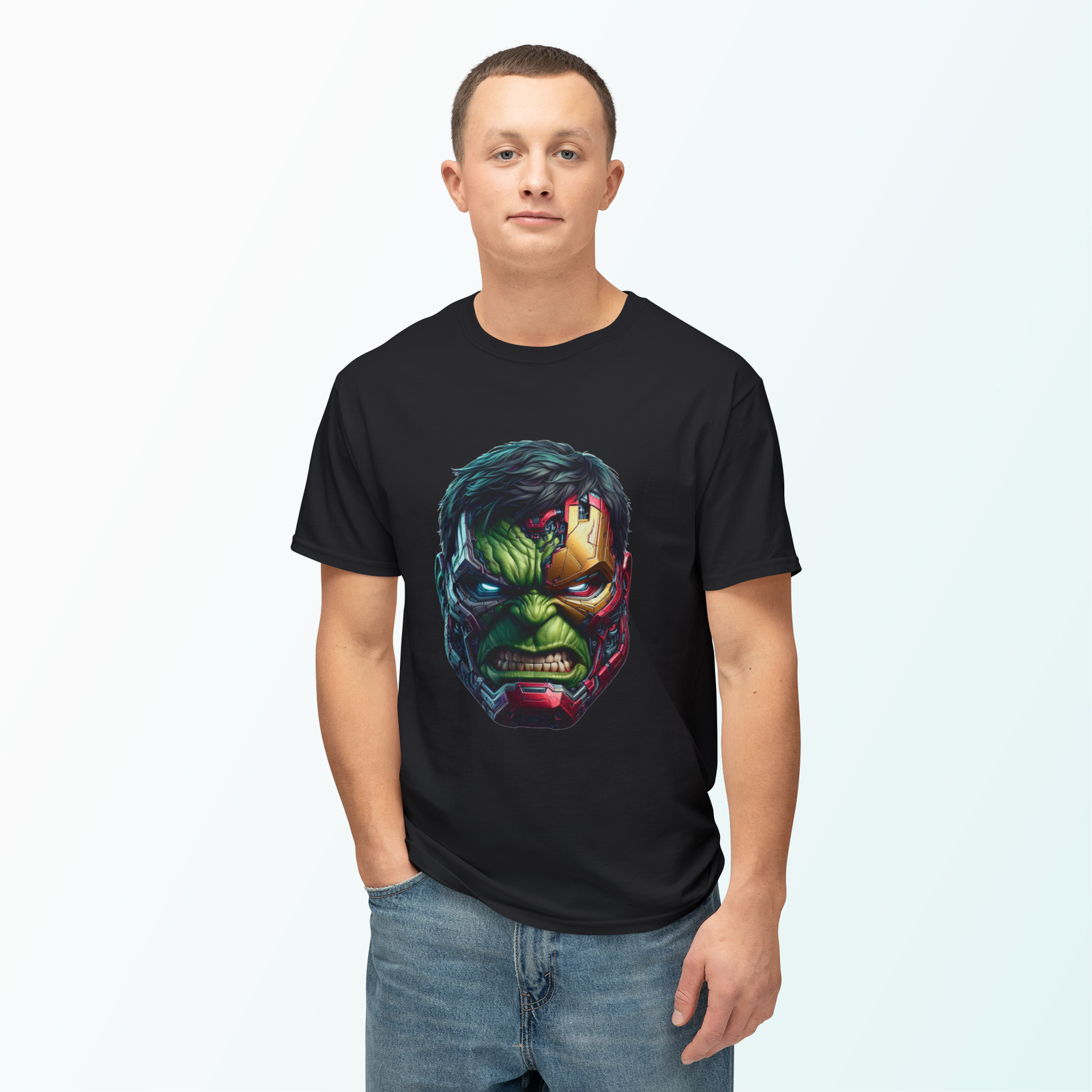 Angry Hulk Crew Neck Regular T-Shirt | 100% Cotton 180 GSM | Kalavaasi