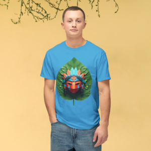 Tribal warrior Sheild Crew Neck Regular T-Shirt | 100% Cotton 180 GSM | Kalavaasi