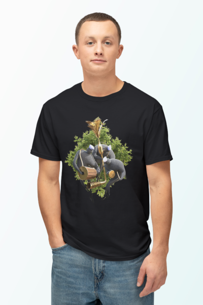 Tribal FolkHalf Sleeves Crew Neck Regular T-Shirt | 100% Cotton 180 GSM | Kalavaasi