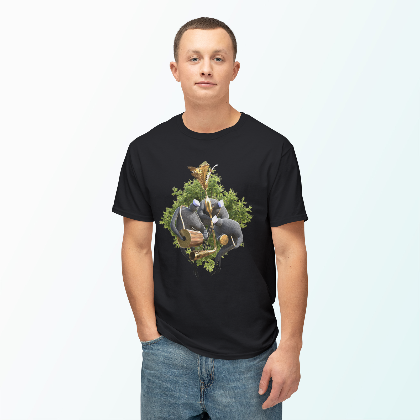 Tribal FolkHalf Sleeves Crew Neck Regular T-Shirt | 100% Cotton 180 GSM | Kalavaasi