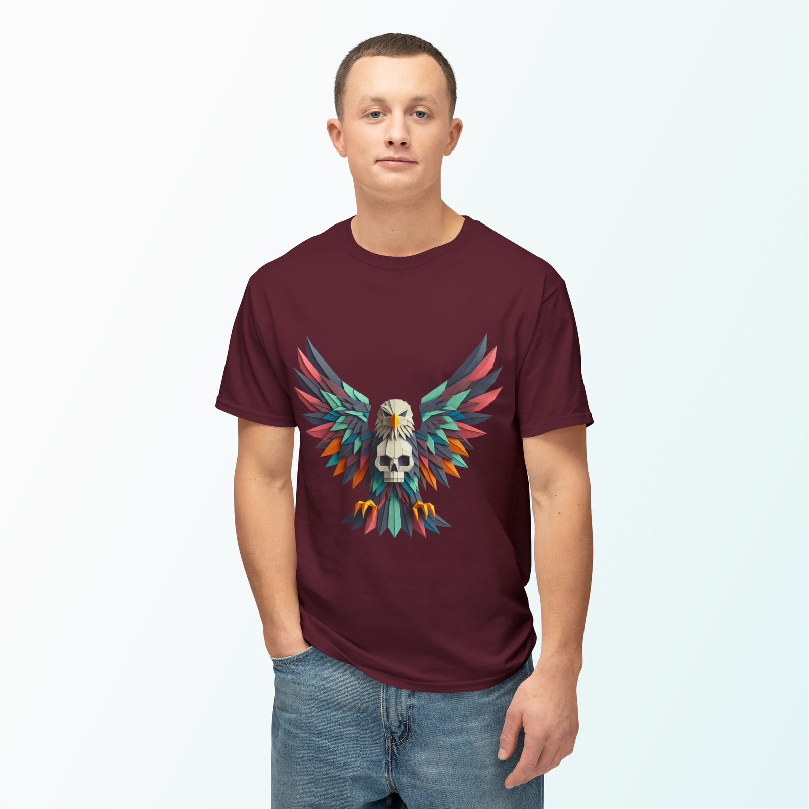 King of Sky Crew Neck Regular T-Shirt | 100% Cotton 180 GSM | Kalavaasi