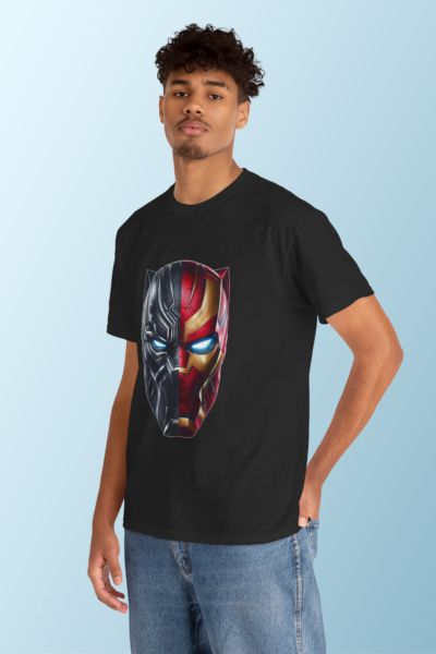 Black Panther Half Sleeves Crew Neck Regular T-Shirt | 100% Cotton 180 GSM | Kalavaasi