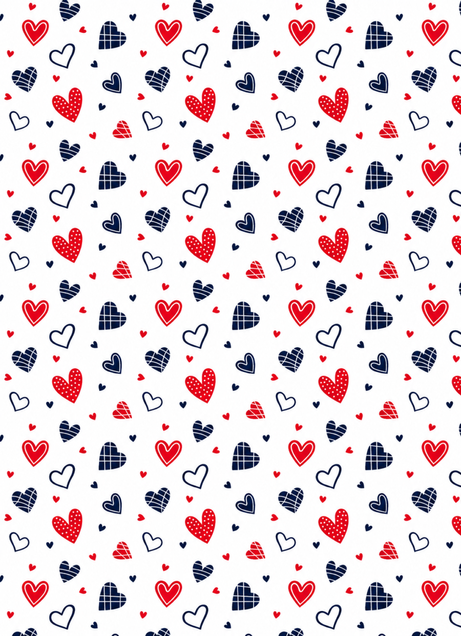 Heart-Print Silk Scarf – Premium Satin Printed Scarf | Kalavaasi