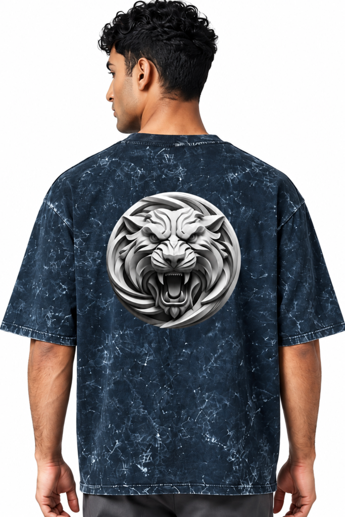 Roaring Tiger Graphic T Shirt Back View