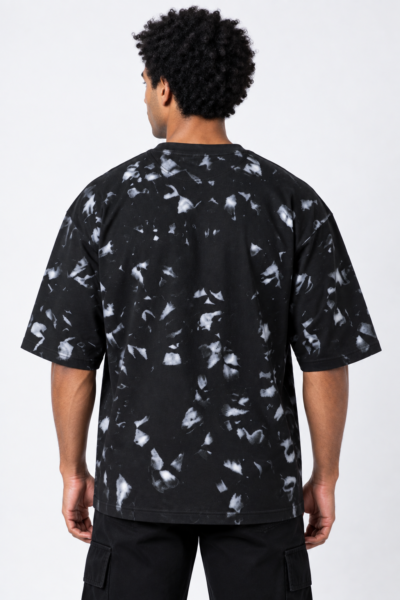 Splatter Acid Washed Oversized T Shirt Unisex Wear Kalavaasi 1