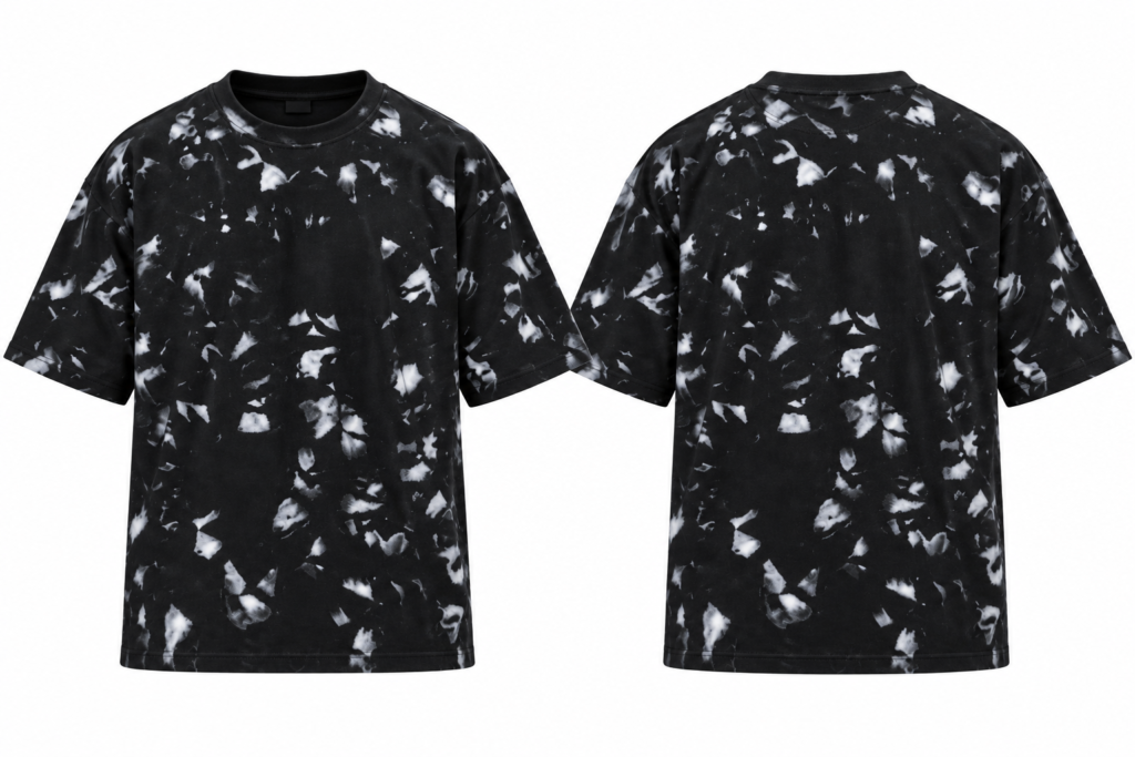 Splatter Acid Washed Oversized T Shirt Unisex Wear Kalavaasi 2