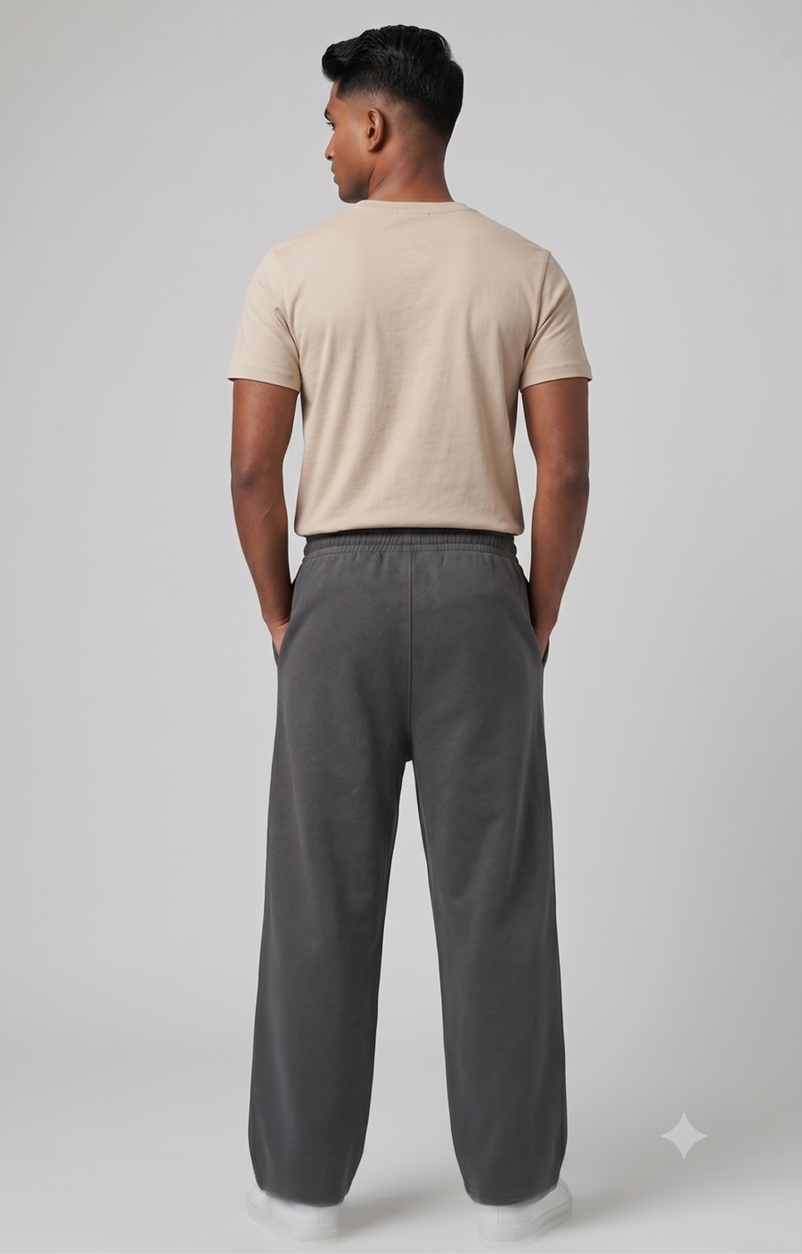 Strong Grey 260 GSM Oversized Sweatpants | Unisex Baggy Streetwear Pants | Kalavaasi