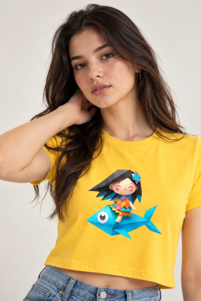 Studio Portrait in a Bright Yellow Top