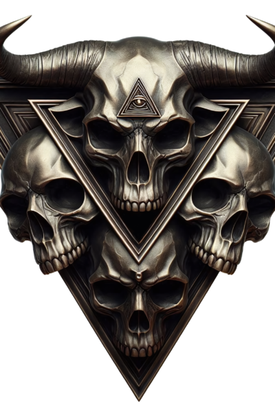 Triangle Bull Skull scaled