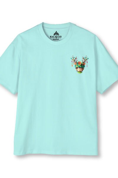 Tribal Drumer player Oversized T Shirt Unisex Streetwear Kalavaasi 1