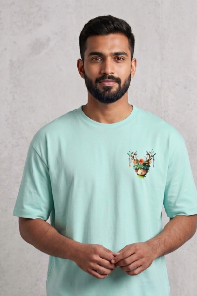 Tribal Drumer player Oversized T Shirt Unisex Streetwear Kalavaasi 1
