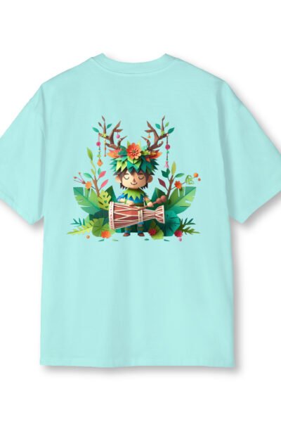 Tribal Drumer player Oversized T Shirt Unisex Streetwear Kalavaasi 3