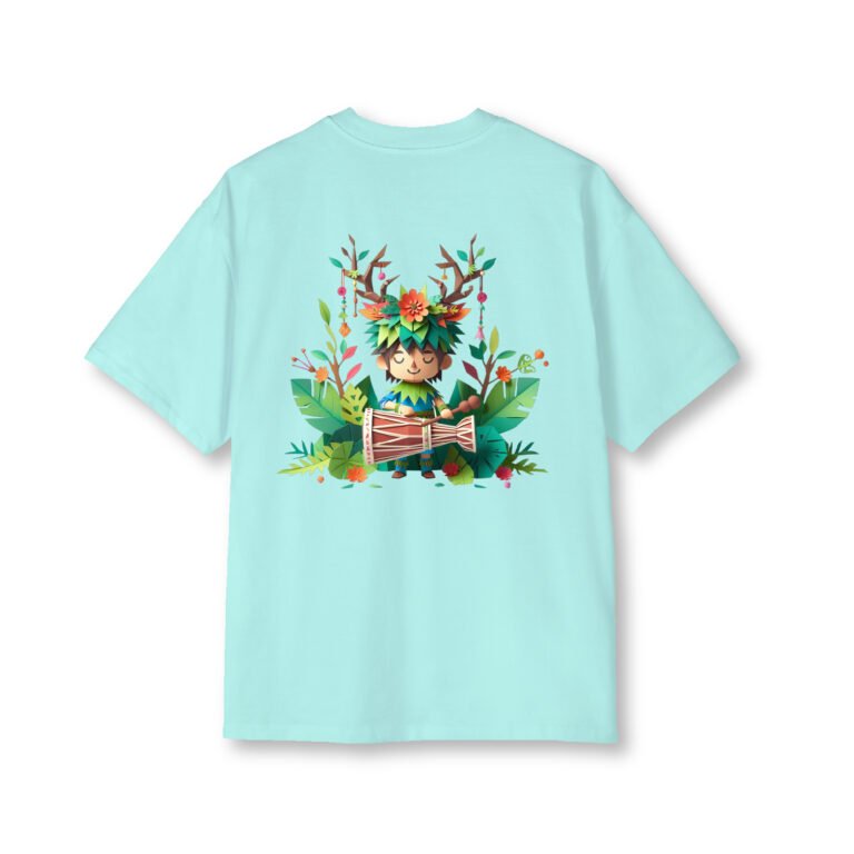 Tribal Drumer player Oversized T Shirt Unisex Streetwear Kalavaasi 3