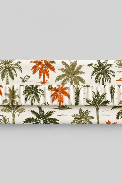 Tropical Palm Print Fabric Headband