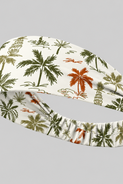 Tropical Palm Print Headbands – Stretchable Sports & Fashion Headband | Kalavaasi