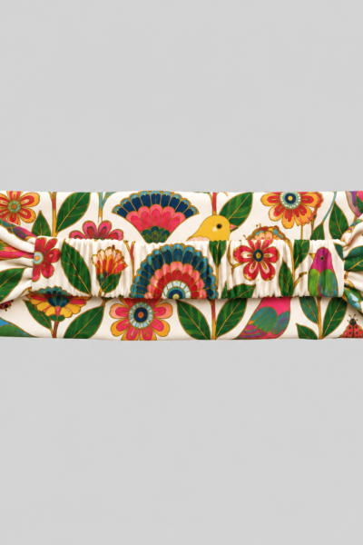 Vibrant Folk Botanical Fabric Headband