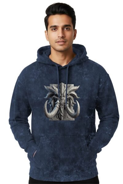 War Peace Acid Wash Hoodie | 300 GSM Premium Cotton Unisex Streetwear | Kalavaasi