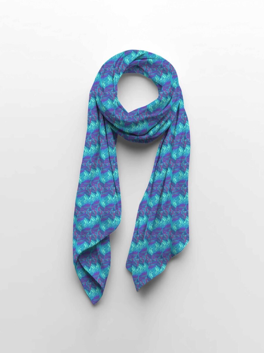Wave Stole– Premium Printed Stole | Kalavaasi