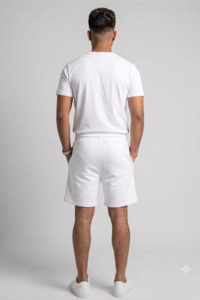 White Terry Shorts 1