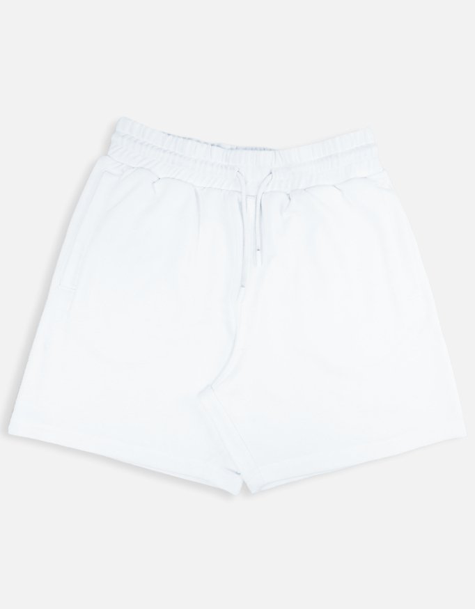 White Terry Shorts | 260 GSM Cotton-Rich Unisex Streetwear Shorts