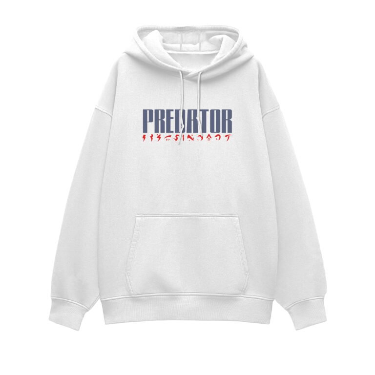 White Unisex Over Hoddies UH32 Front 1